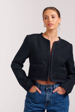 Load image into Gallery viewer, The Audrey Boucle Jacket - French Navy