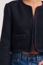 Load image into Gallery viewer, The Audrey Boucle Jacket - French Navy