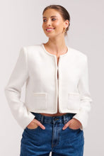 Load image into Gallery viewer, The Audrey Boucle Jacket - Ivory