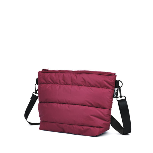 stash base crossbody (cloud) - burgundy
