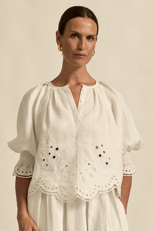 dawn top - porcelain