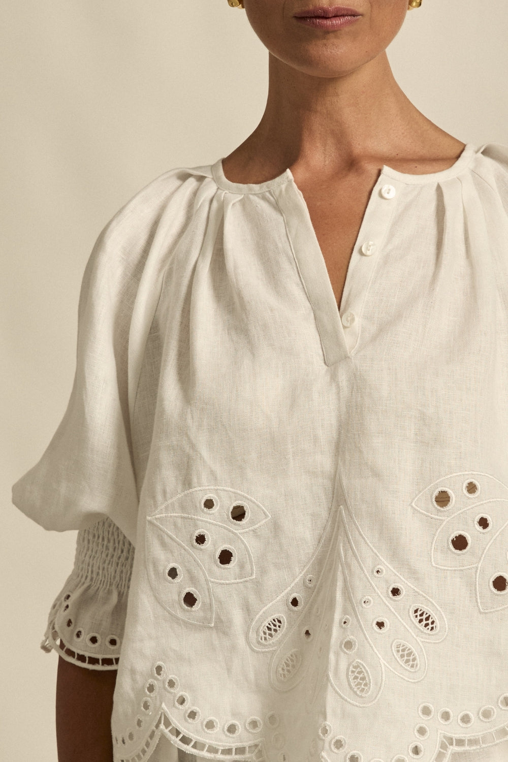 dawn top - porcelain
