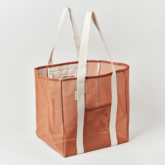 Mesh Beach Bag Tierra Clay