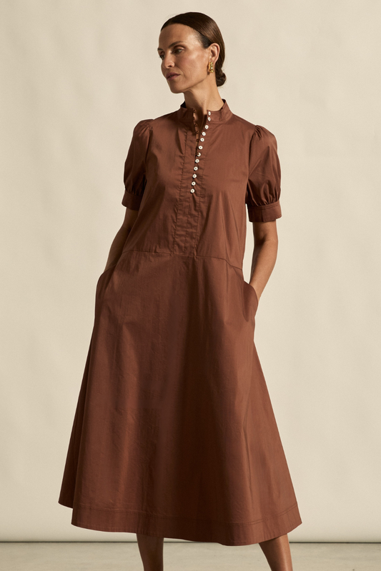 fortitude dress chocolate