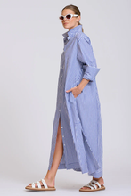 Load image into Gallery viewer, The Sybil Oversized Dress - Navy Stripe