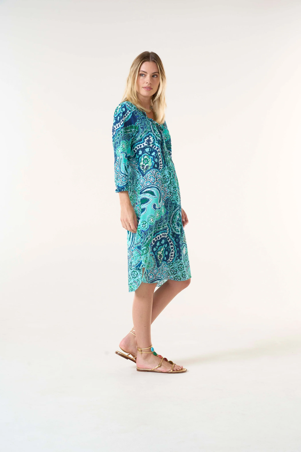 Middy Poppy-Brazil Blue-Cotton-Blue
