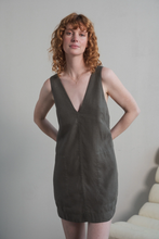 Load image into Gallery viewer, Isla Linen Dress Khaki