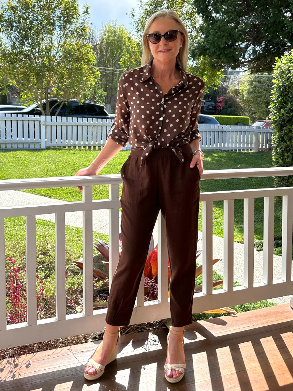 Sarah Straight Leg Linen Pant Koko