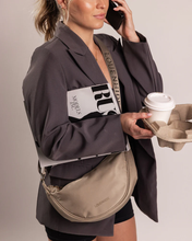 Load image into Gallery viewer, Sylvia Nylon Crossbody Bag Beige