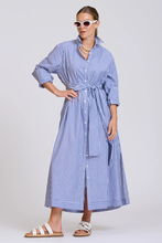Load image into Gallery viewer, The Sybil Oversized Dress - Navy Stripe