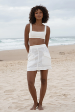 Load image into Gallery viewer, Ilaria Linen Skirt Ivory