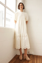 Load image into Gallery viewer, helm dress - cream broderie
