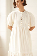 Load image into Gallery viewer, helm dress - cream broderie