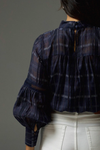 Load image into Gallery viewer, citation top - ink black check