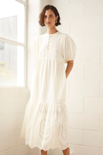 Load image into Gallery viewer, helm dress - cream broderie