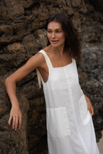 Load image into Gallery viewer, Remi Linen Dress Ivory