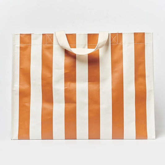 Carryall Beach Bag Tierra Clay Bold Stripe