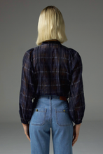 Load image into Gallery viewer, passage top - ink black check