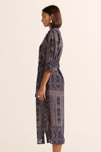 Load image into Gallery viewer, pinpoint dress - midnight aztec