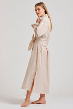 Load image into Gallery viewer, The Pippa Oversized Cotton Longline Dress - Stone