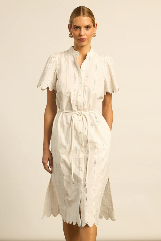 portside dress - porcelain