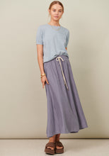 Load image into Gallery viewer, Calypso Pocket Cotton Cashmere Tee Blue