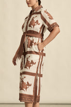 Load image into Gallery viewer, roam dress coffee collage