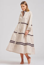 Load image into Gallery viewer, The Sandy Relaxed Tiered Dress - Stone