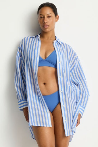 Vacay Cruise Shirt Chambray