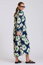 Load image into Gallery viewer, The Luxe Luna Longline Shirt Dress - Navy and Green Floral