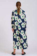 Load image into Gallery viewer, The Luxe Luna Longline Shirt Dress - Navy and Green Floral