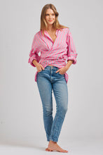 Load image into Gallery viewer, The Oversized Boyfriend Shirt - Pink Multi Stripe