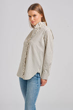 Load image into Gallery viewer, The Piper Classic Cotton Shirt  - French Navy Stripe