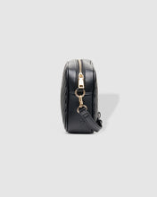 Load image into Gallery viewer, Anastasia Black Quilted Crossbody Bag