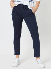 Load image into Gallery viewer, Tie front gathered jogger jean by Threadz.