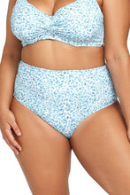 Load image into Gallery viewer, REVERSIBLE HIGH WAIST SWIM PANT | BLUE