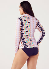 Load image into Gallery viewer, Carrie High Neck Swim Top Geometrica
