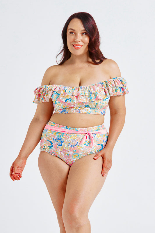 High Waisted Pant - Retro Floral