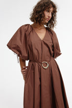 Load image into Gallery viewer, Elle Puff Sleeve Maxi - Chocolate