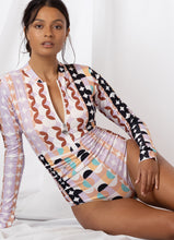 Load image into Gallery viewer, Emma Long Sleeve One Piece Geometrica
