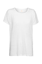 Load image into Gallery viewer, EC Linen Crew Neck Tee | White