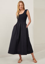 Load image into Gallery viewer, Ivy Shirred Dress - Ink