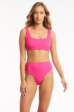 Load image into Gallery viewer, Vesper Square Neck Bra - Hot Pink