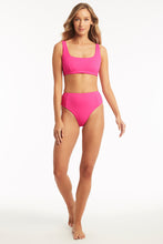 Load image into Gallery viewer, Vesper Square Neck Bra - Hot Pink