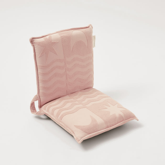 Terry Travel Lounger Chair Salmon