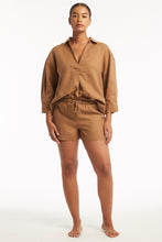 Load image into Gallery viewer, Tidal Linen Kyoto Shirt - Walnut