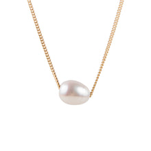 Load image into Gallery viewer, Pearl Teardrop Necklace - Gold
