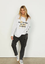 Load image into Gallery viewer, Black Denim Distressed Jean