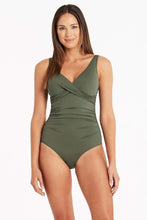 Load image into Gallery viewer, Essentials Cross Front Multifit One Piece - Khaki