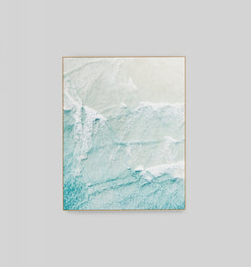 Windswept Waves Framed Canvas